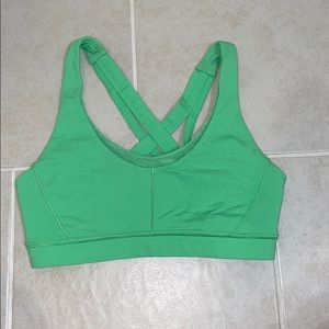lime green lulu sports bra!
